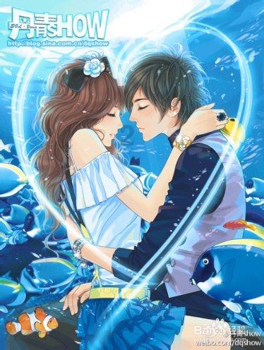 浇花的漂亮女孩
